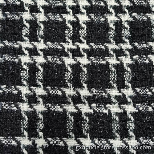 Boucle vogue Houndstooth checked design fabric
